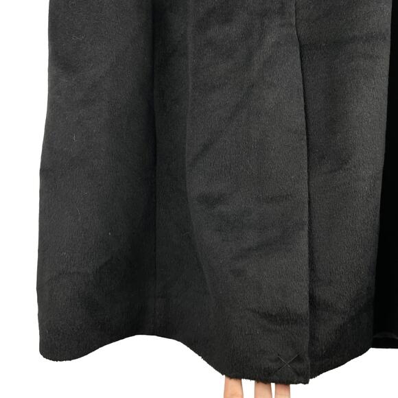 Cole Haan Single Breasted Wool Blend Long Coat Black Size 8 - Picture 7 of 8